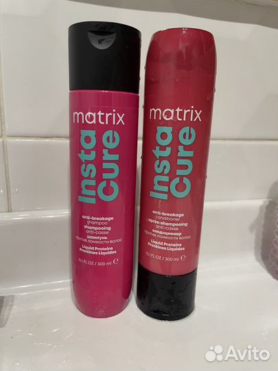 Шампунь и кондиционер matrix insta cure