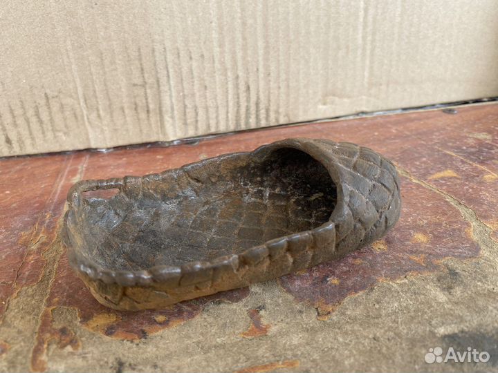 Пепельница лапоть чугун СССР винтаж