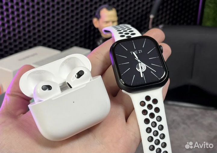 Подарочный набор Apple watch + Airpods