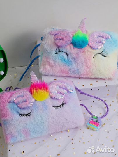 Детская сумка плюшевая новая