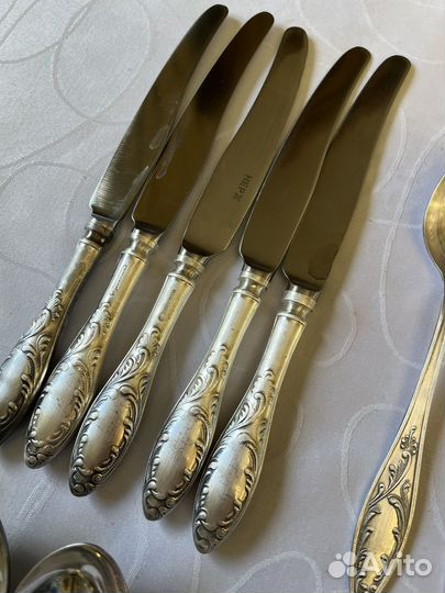 Набор столовых приборов мельхиор СССР