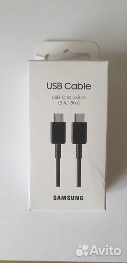 Кабель чёр. Samsung USB Type-C - USB Type-C, 1.8 м