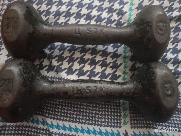 Гантели СССР 3кг