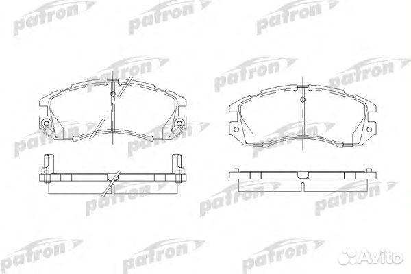 Колодки тормозные дисковые передн subaru impreza 92-00 impreza универсал 92-00 legacy I 89-94 legacy