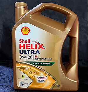 Моторное масло Shell Helix Ultra SP 0W-20 5л