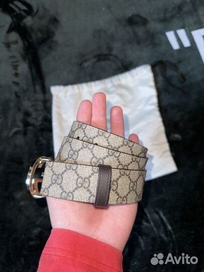 Gucci gg supreme ремень