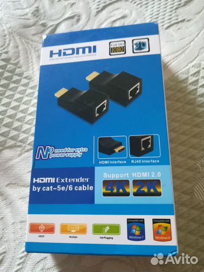 Hdmi удлинитель / LAN Ethernet адаптер hdtv hdpc