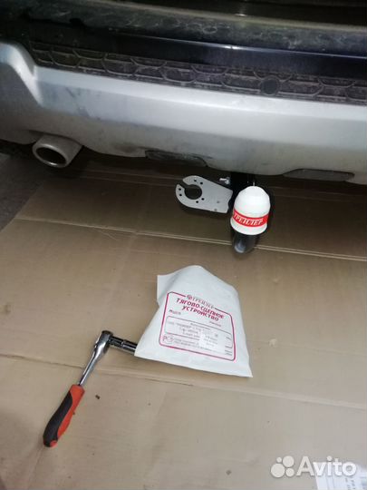 Фаркоп на Renault Duster l,ll без подрезки бампера