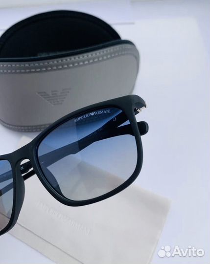 Очки emporio armani голубые поляризационные