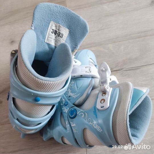 Коньки детские раздвижные 30 33