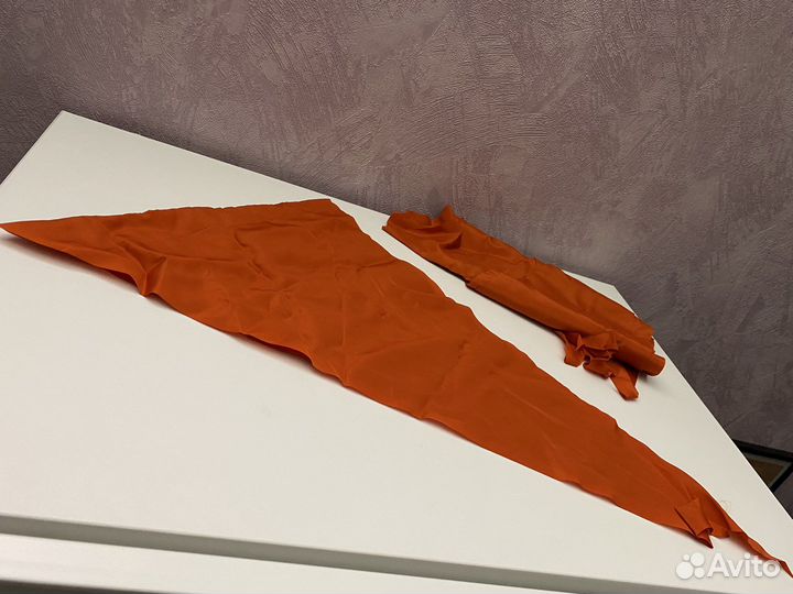 Пионерский галстук из шёлка СССР 1975-77 года