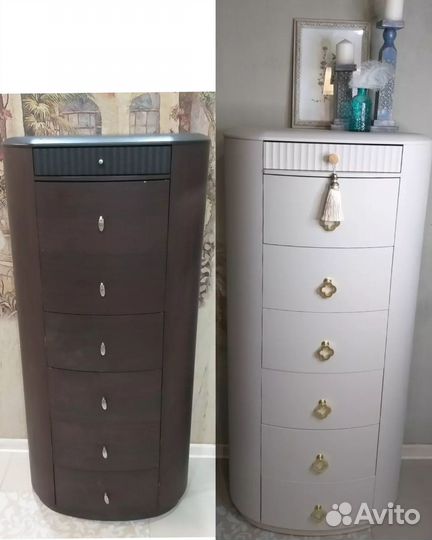 Перекраска, редизайн мебели, дверей