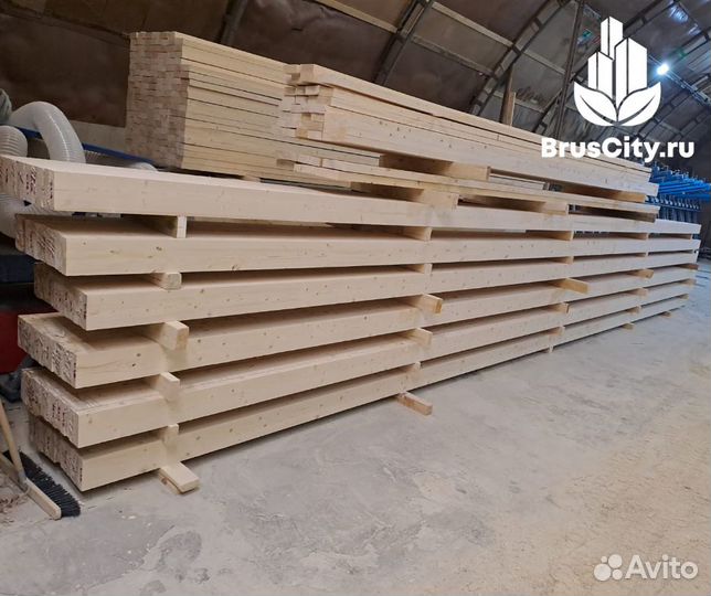 Брус клееный