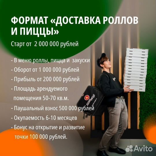 Доставка роллов и пиццы