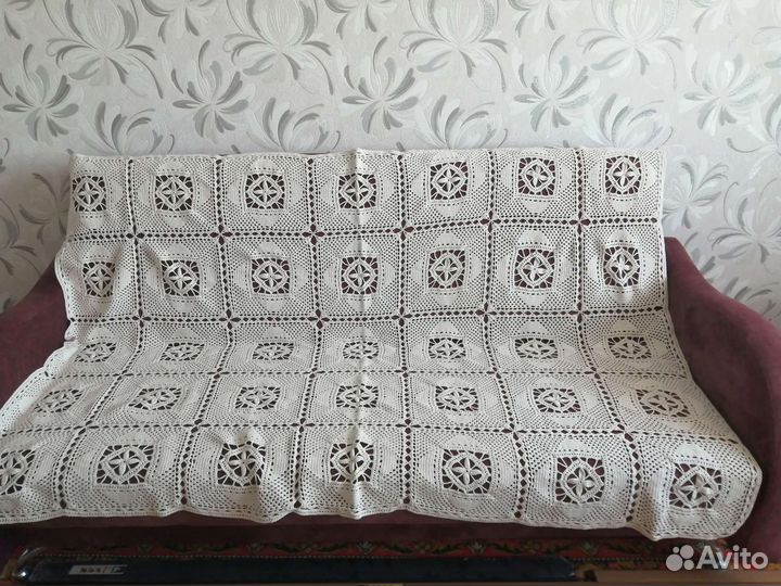 Плед вязаный крючком