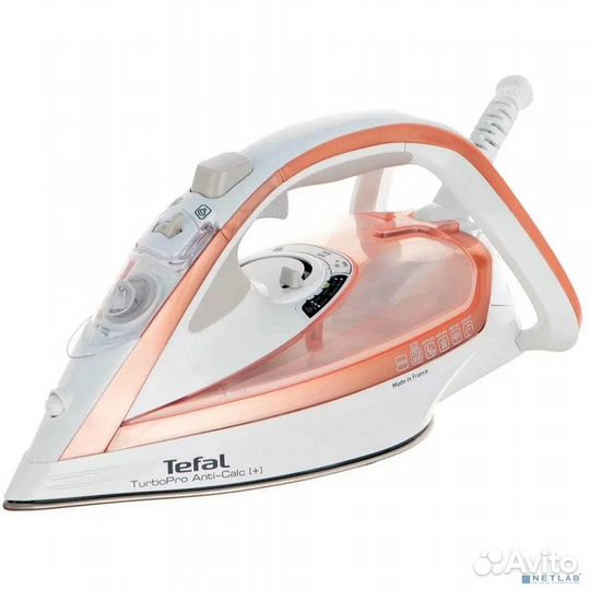 Tefal FV5697E1 Утюг, 3000Вт, 270г, белый/розовый