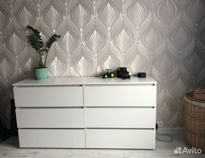 Комод Денвер белый матовый