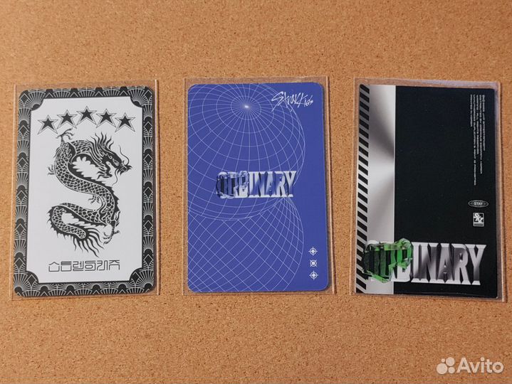 Карты Stray Kids Минхо, Хенджин, Чонин