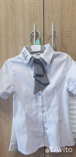 Блузки школьные 122 128