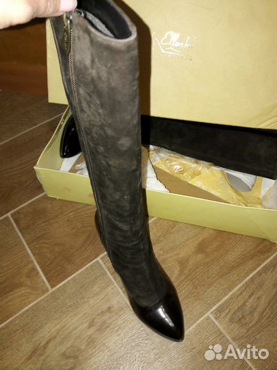 Сапоги кожа демисезон