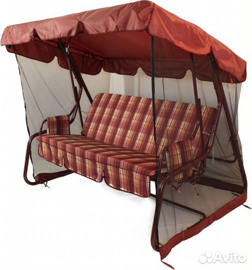 Садовые качели Бордо 3-х местные 210х160см