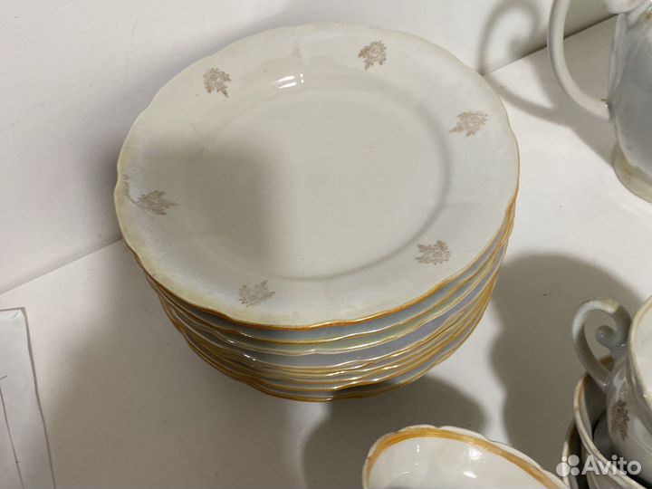 Сервиз чайный фарфоровой фабрики Дружковской