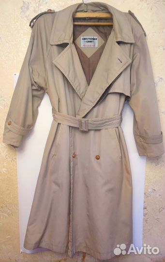 Мужской итальянский плащ Christopher Gray