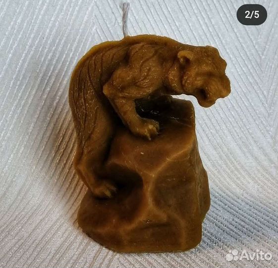 Форма силиконовая для свечей Тигр на камне