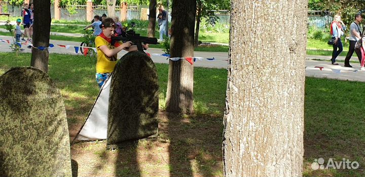 Игра для детей и взрослых выездной лазертаг