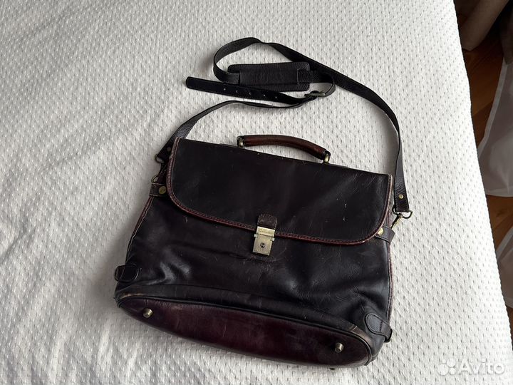 Сумка портфель кожа натуральная Cavalet