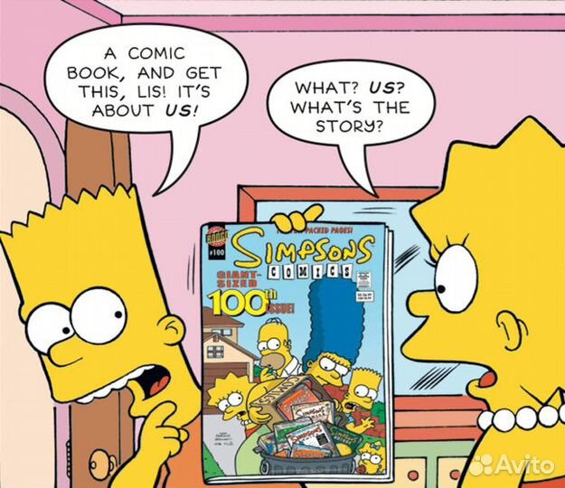 Комиксы Simpsons 100 выпуск + 1 сборник в подарок