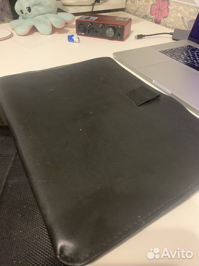 Кожаный чехол на macbook 13