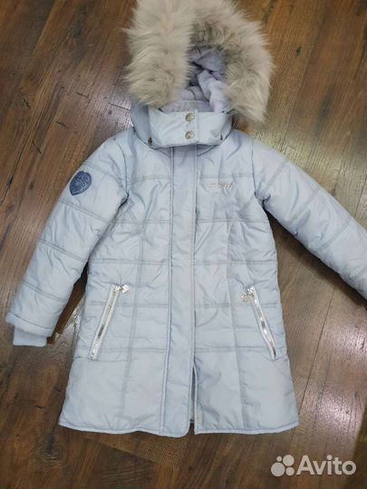 Пальто для девочки 110 зимнее Gusti