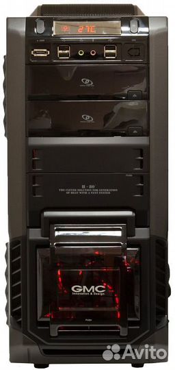 Корпус Miditower ATX GMC H80 Black