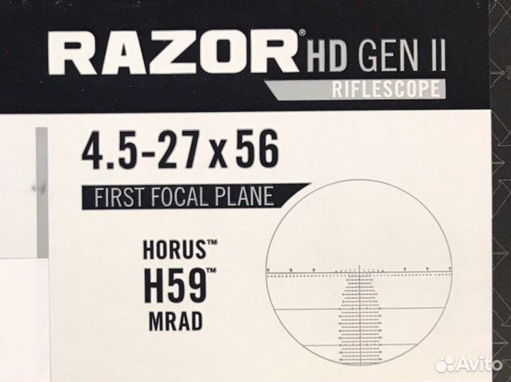 Прицел Votrex 4,5-27x56 FFP H59