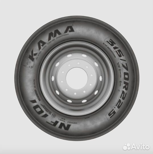 Шины 315/70 R22.5 кама NF 101