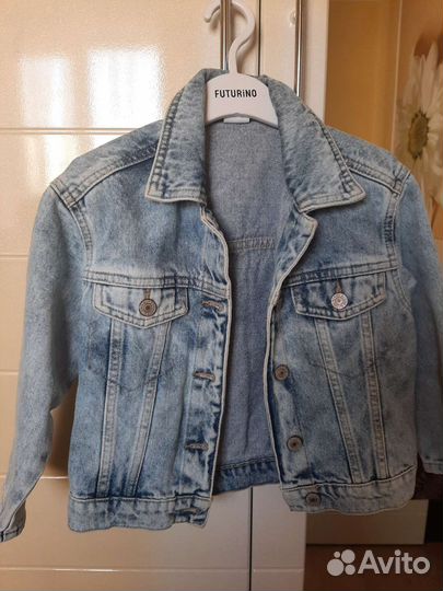 Джинсовая куртка для девочки размер 110