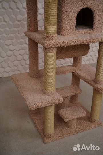 Когтеточка Домик для кошек / Игровой комплекс