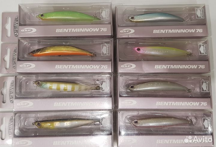 Воблеры OSP Bent Minnow 76F, 86F, 106F/SW, 130F/SW