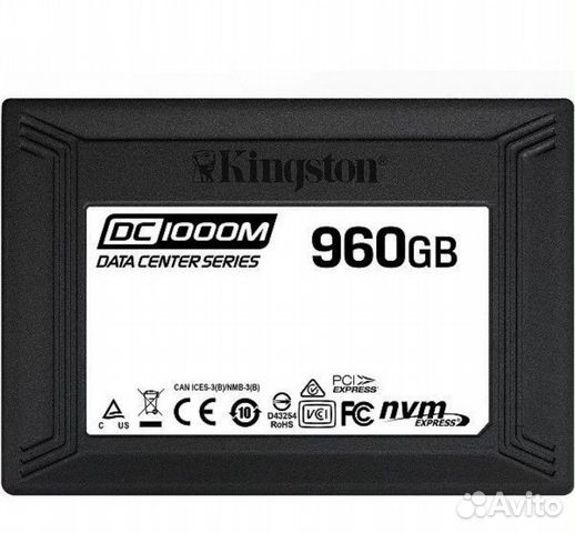 SSD диск kingston 2.5 DC1000M 960 Гб