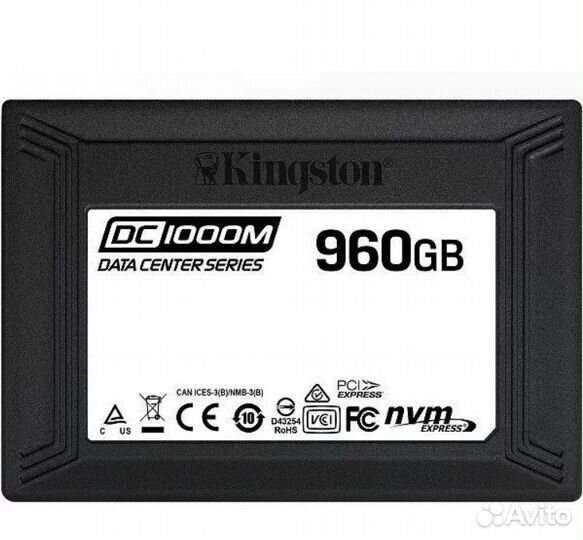 SSD диск kingston 2.5 DC1000M 960 Гб