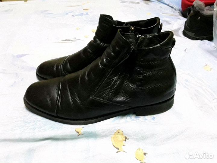 Ботинки зимние из натуральной кожи,мужские40размер