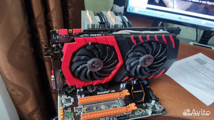 Материнская плата с процессором, памятью и видео