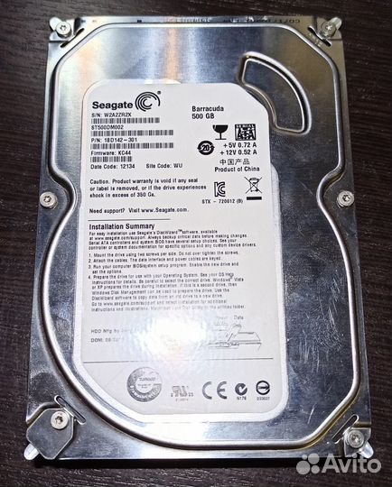 Hdd 500gb \2.5\3.5\