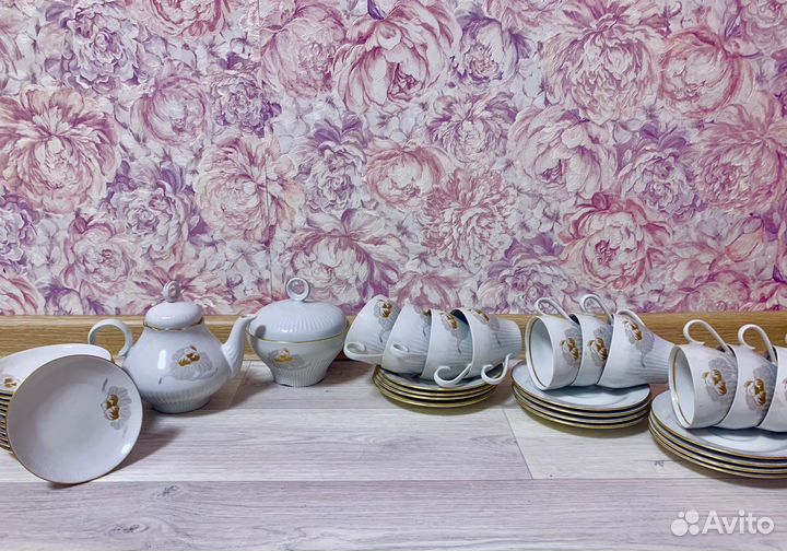 Сервиз кофейный. Фарфор. Германия. Ильменау