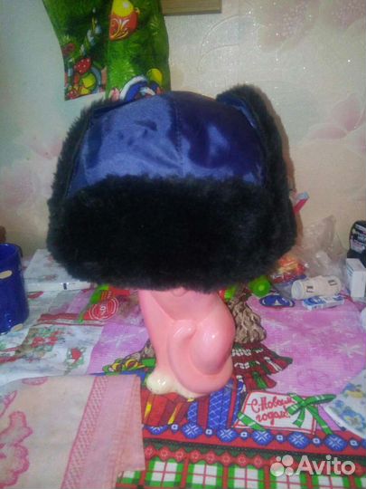 Шапка ушанка мужская