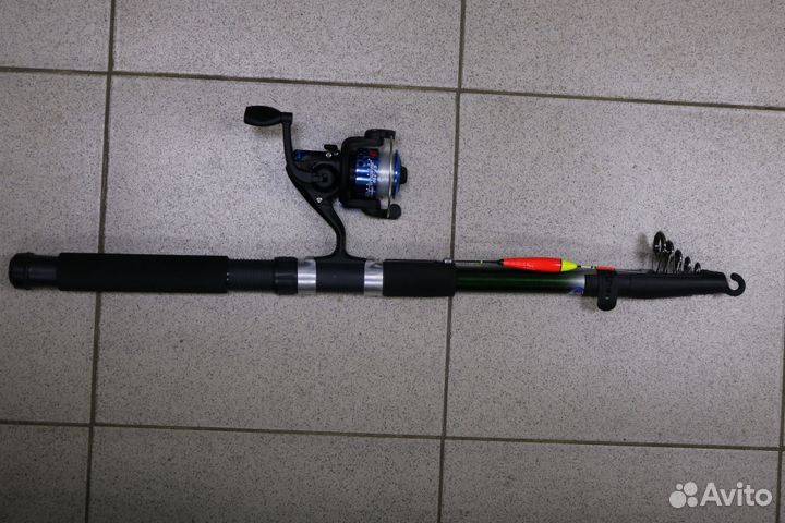 Удочка для рыбалки 300см с Катушкой Новая