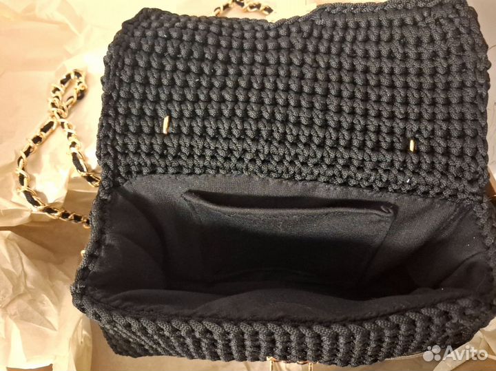 Вязаная сумка ручной работы