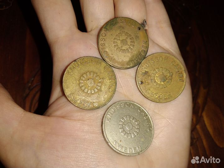 Жетоны для игровых автоматов Knutsson Sweden 90х
