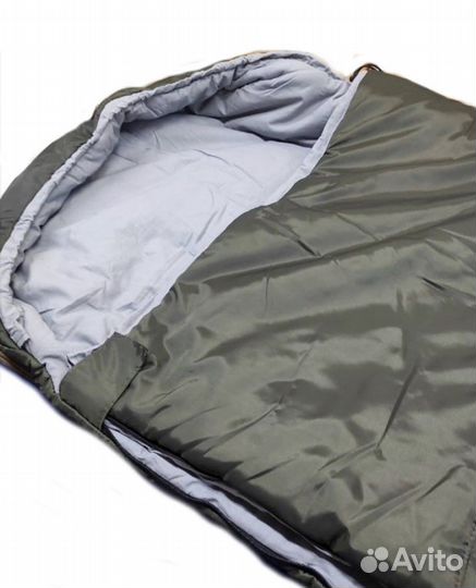 Спальный мешок зимний зеленый
